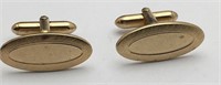 Sterling Silver Gold Tone Cuff Links