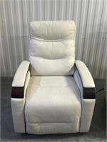 Leather Power Recliner With Power Headrest