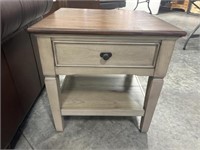 2 x 2 x 2 Ft Side Table With Drawer & Shelf