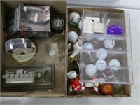 2 boxes collectibles and other