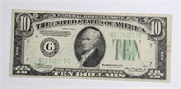 SERIES OF 1934 $10 FEDERAL RESERVE NOTE