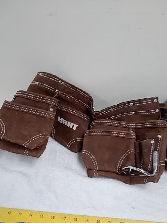 2 leather tool belts
