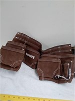 2 leather tool belts