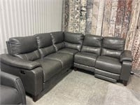 3 Pc Leather Power Reclining Sectional Sofa