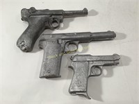 (3) Vintage Sand Casted Guns