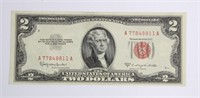 SERIES OF 1953 $2 RED SEAL NOTE AU