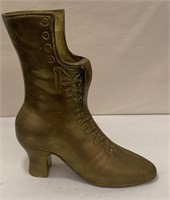 Brass Sculpture Of Victorian Boot