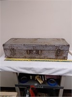 Vintage metal trunk