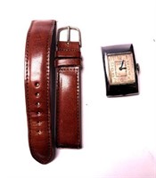 Vintage Elgin Watch – Leather Band Fits to Size