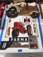 Farmall Collectibles, New Signs, Light Switch,Etc.