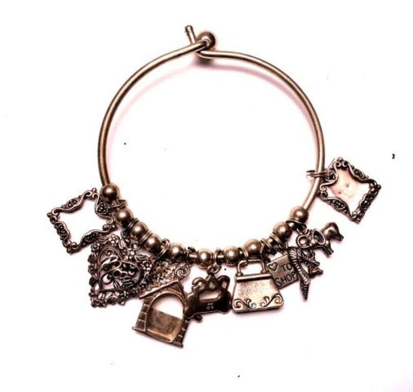 Charm Bracelet with Sterling Charms