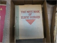 2 Roycrofter's books - 1927 notebook of Elbert Hub