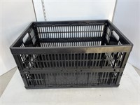 Black collapsible crate