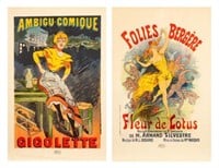 Lot of 2 Unframed French Advertising Posters.