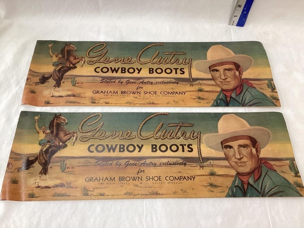 NOS Gene Autry Cowboy Boots, Graham Brown Shoe