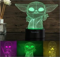 New 3D Illusion Star Wars Night Light for Kids -