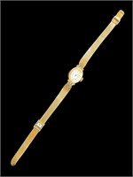 Hamilton 10K Gold RGP w/ Diamonds Watch