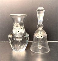 Swarovski Crystal Bell and Vase