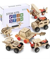 New 6 in 1 STEM Building Kits for Kids, Wooden