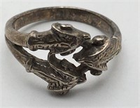 Sterling Silver Ram Ring