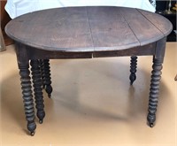 Antique Table w/ Spool Legs