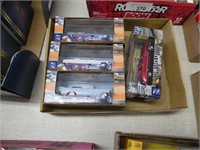 4 die cast New-Ray toy vehicles - mint in box