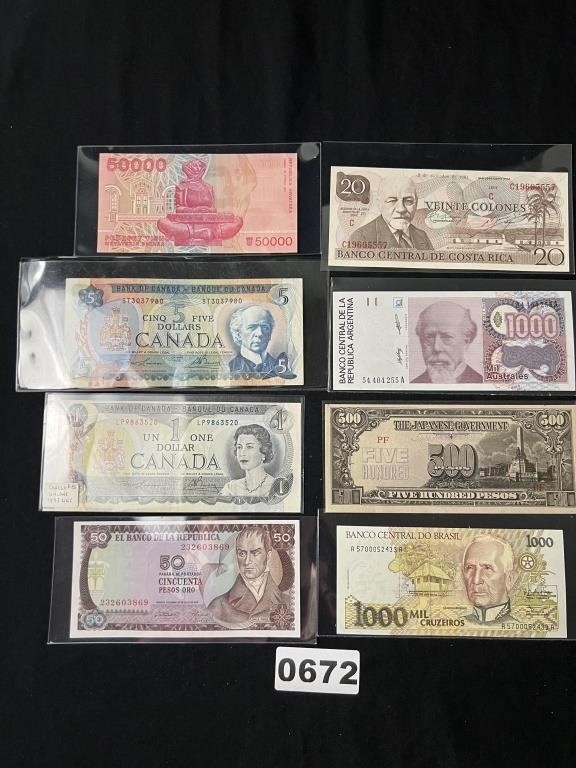 Foreign Currency-All Appear Uncirculated