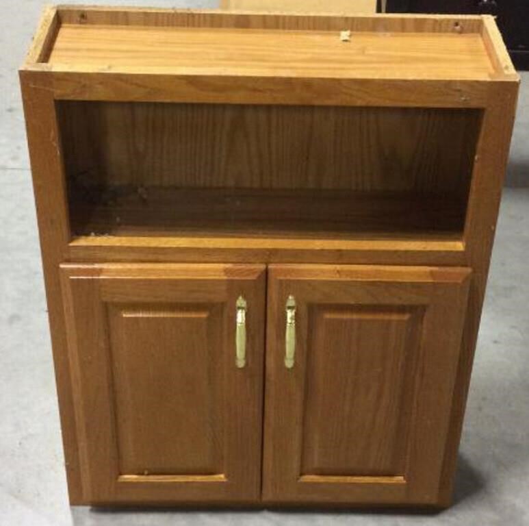 Particle board cabinet