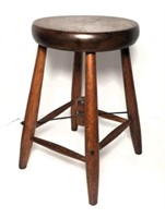 Pine with Metal Cobbler Stool Early 1800s