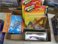 5 toy aircraft - various brands - mint in box