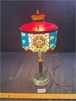 Vintage VFW Lamp w/ Plastic Shade