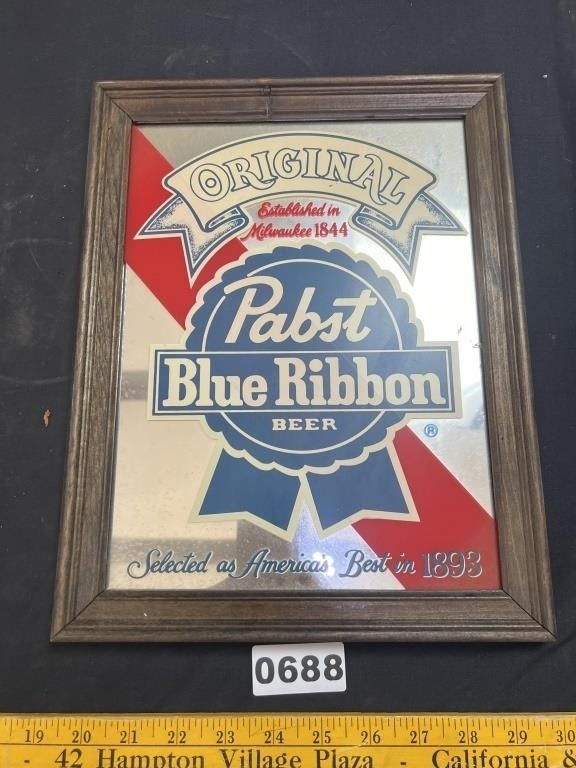 Pabst Blue Ribbon Bar Mirror