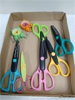 Group of fabric scissors