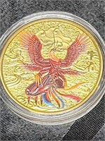 Chinese Pheonix Risining Luck Coin