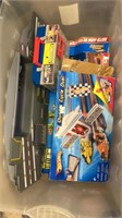 hot wheels items- unsure if all pieces are there