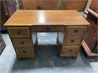 Wooden Knee Hole Desk 42" W x 21 1/2" D x 30" T
