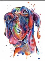 5D DIY Diamond Painting Watercolor Great Dane dog
