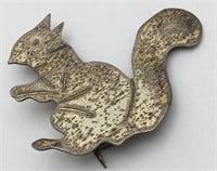 Sterling Silver Squirrel Broach