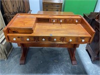 Homemade Wooden Desk 53" W x 26" D x 35 1/2" T