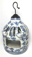 Blue and White Chinoiserie Bird Cage