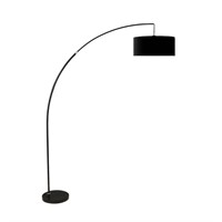 Yun 86'' Arched Floor Lamp Black