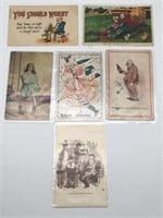 6 Early Humorous Postcards
