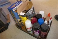 Paints, Wagner heat gun, edger, and miscellaneous