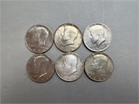 6-Kennedy Half Dollars