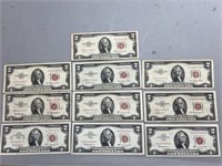 10-$2 Red Seal Notes