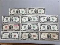 11-$2 Red Seal Notes