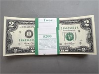 $200 of Sequential $2 Bills