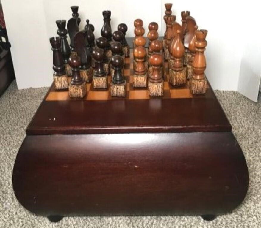 Large Chess Game Coffee Table