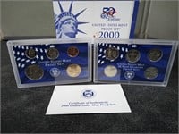 2000--UNITED STATES  PROOF COIN SET