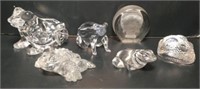 Glass Paperweights and Figurines